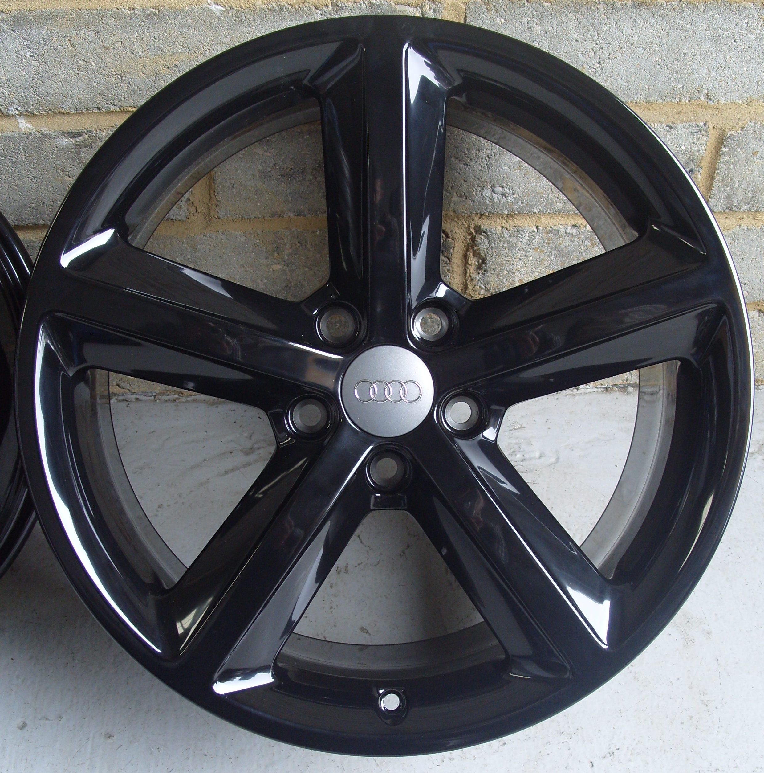 Audi Oem Spoke Alloy Wheels Gloss Black